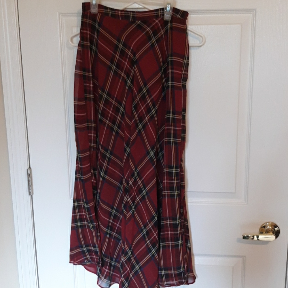 Sheer plaid skirt - SO CUTE